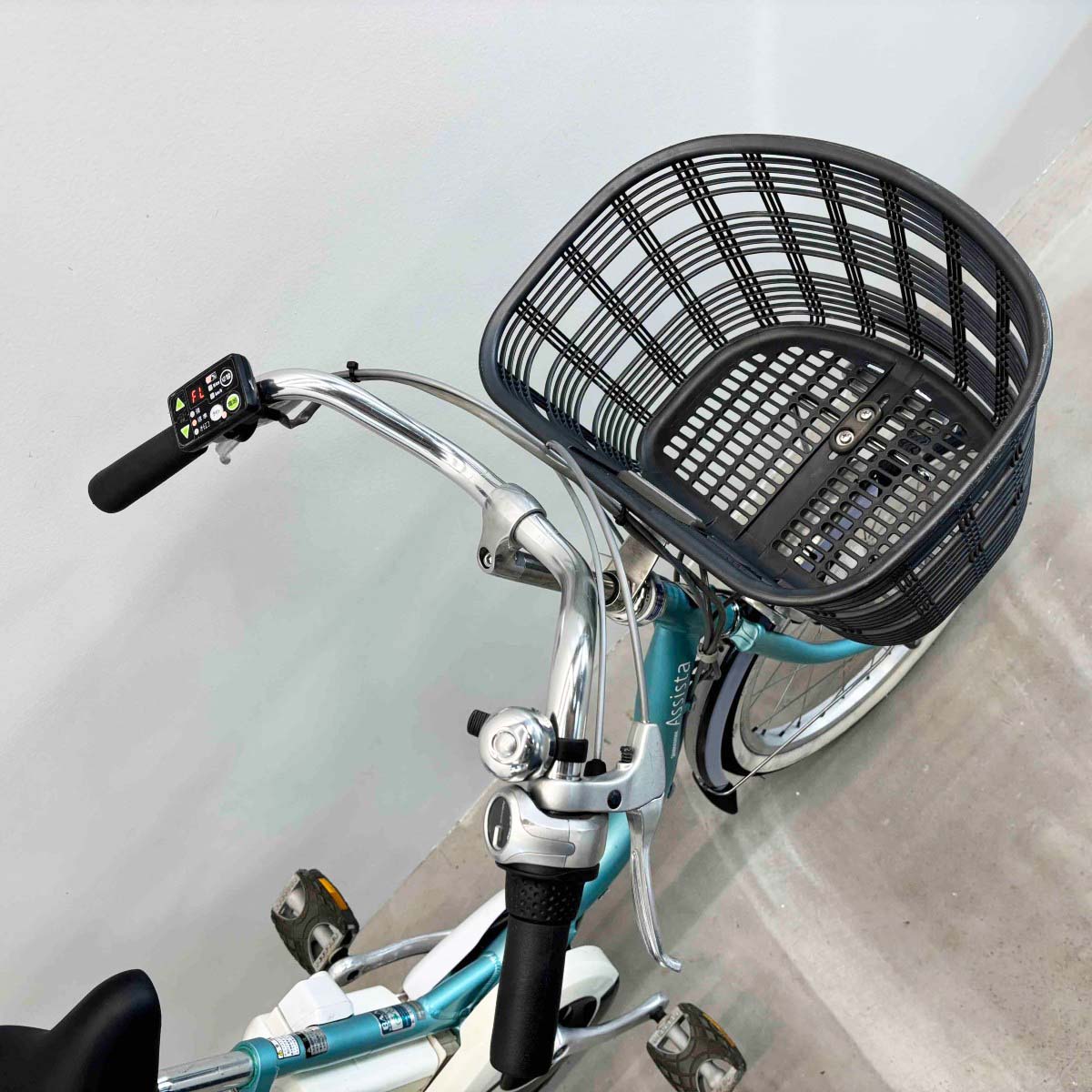 中古電動自転車 ブリヂストン アシスタコンパクト ブルー 20インチ YJ087