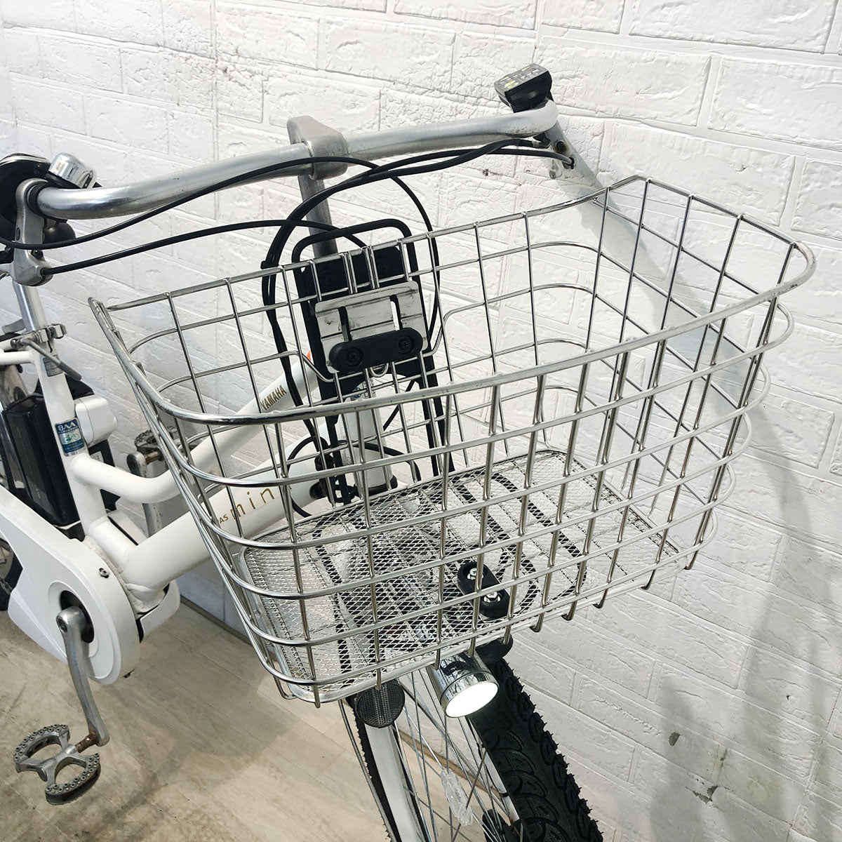 中古電動自転車 ヤマハ PAS Mina パス ミナ ホワイト 26インチ YD080 