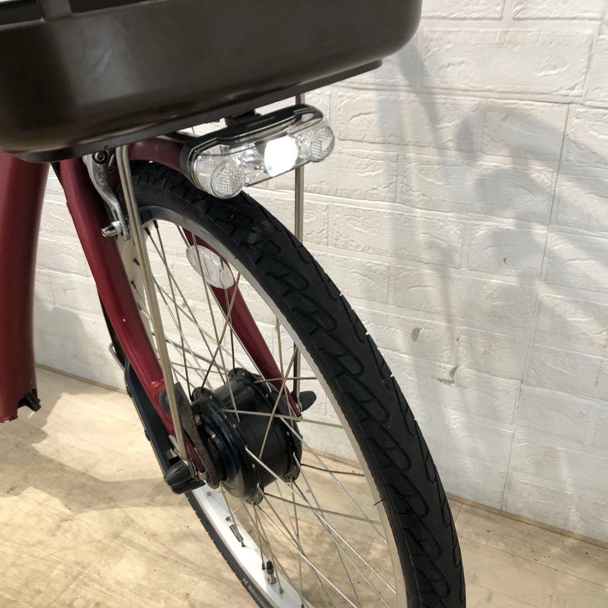 中古電動自転車 ブリヂストン フロンティア ラクット レッド 24インチ YB024
