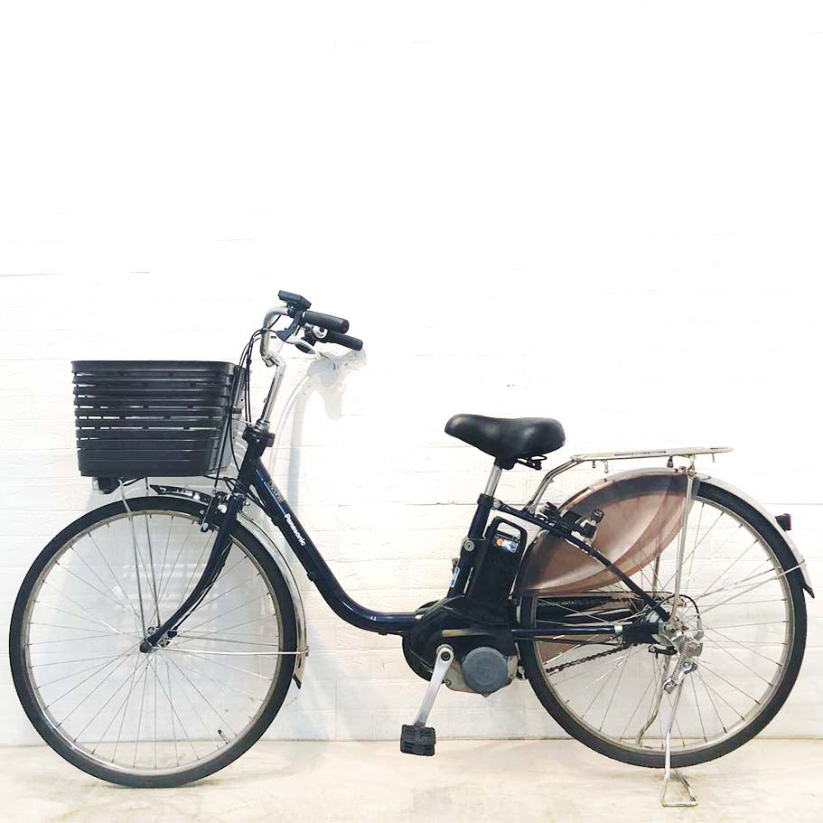 中古電動自転車 パナソニック ビビDX ネイビー 26インチ YG066