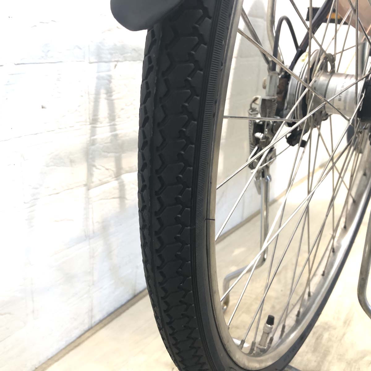 中古電動自転車 パナソニック ビビDX ネイビー 26インチ YG066