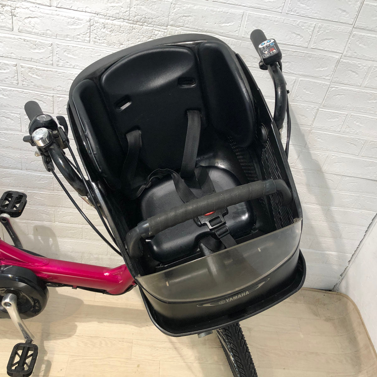 中古電動自転車 新品バッテリー ヤマハ PAS Kiss mini パス キッス ミニ ピンク 20インチ YB025