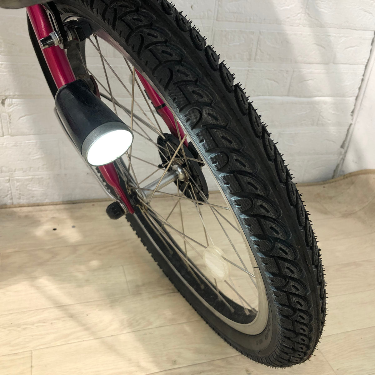 中古電動自転車 新品バッテリー ヤマハ PAS Kiss mini パス キッス ミニ ピンク 20インチ YB025