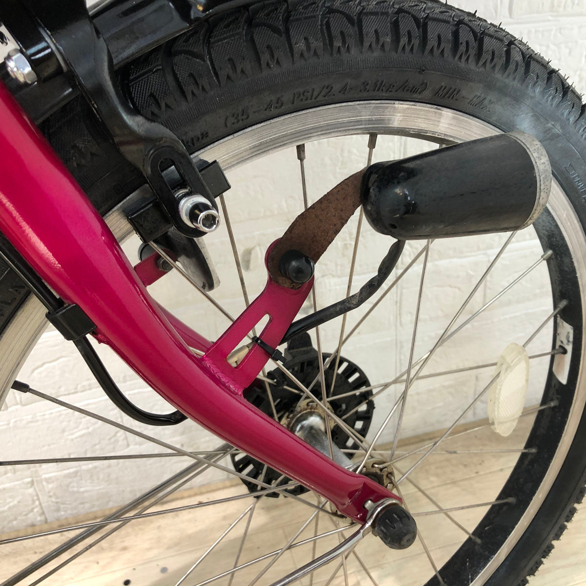 中古電動自転車 新品バッテリー ヤマハ PAS Kiss mini パス キッス ミニ ピンク 20インチ YB025