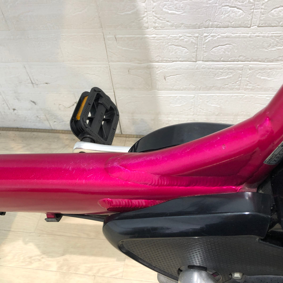 中古電動自転車 新品バッテリー ヤマハ PAS Kiss mini パス キッス ミニ ピンク 20インチ YB025