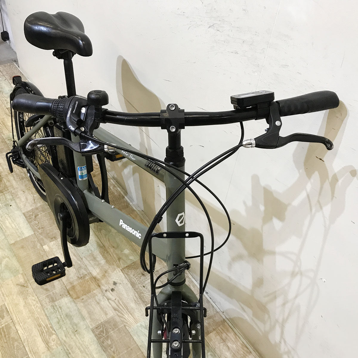 中古電動自転車 パナソニック ベロスター ミニ カーキ 20インチ KF063
