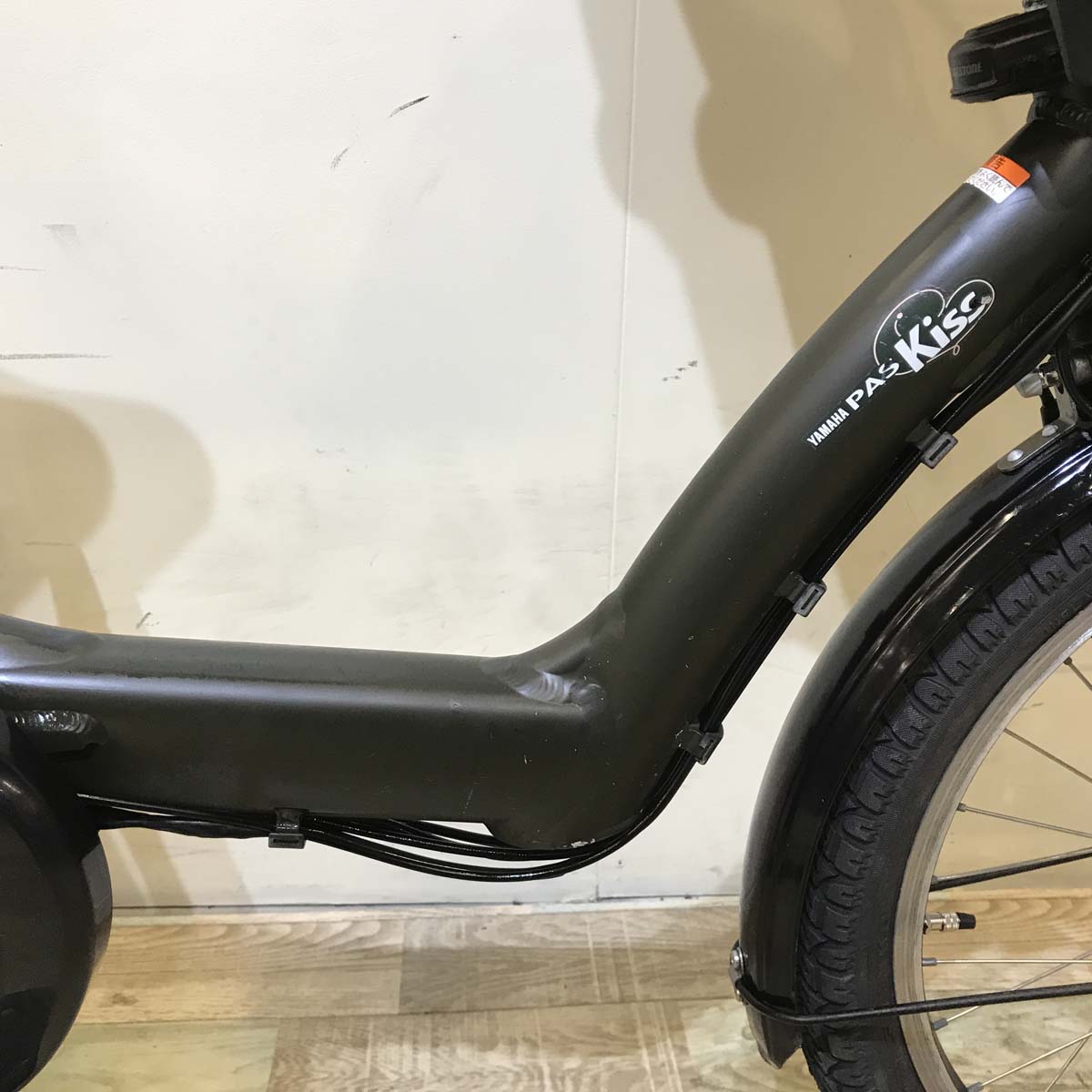 中古電動自転車 ヤマハ PAS Kiss mini パス キッス ミニ カーキ 20インチ KA038