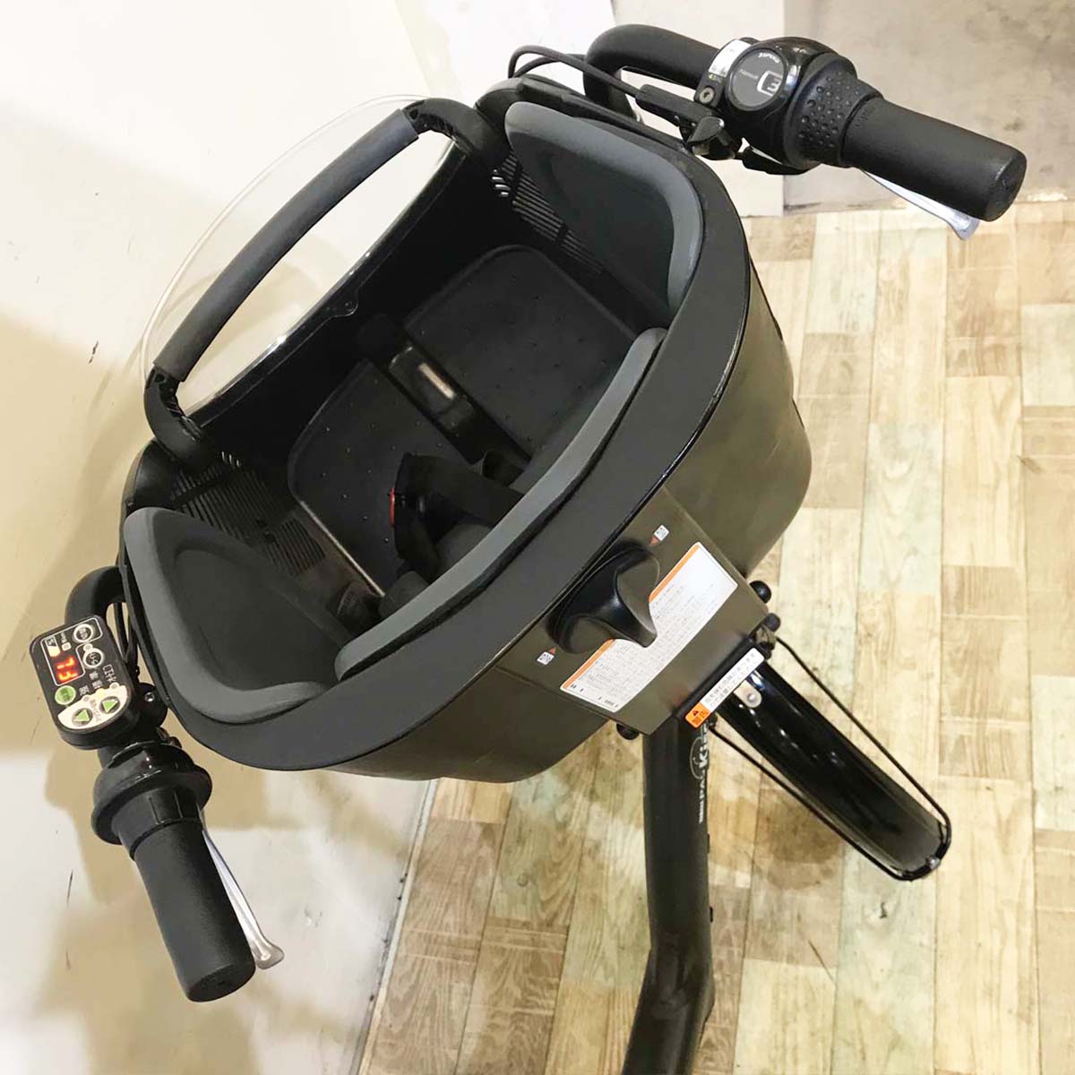 中古電動自転車 ヤマハ PAS Kiss mini パス キッス ミニ カーキ 20インチ KA038