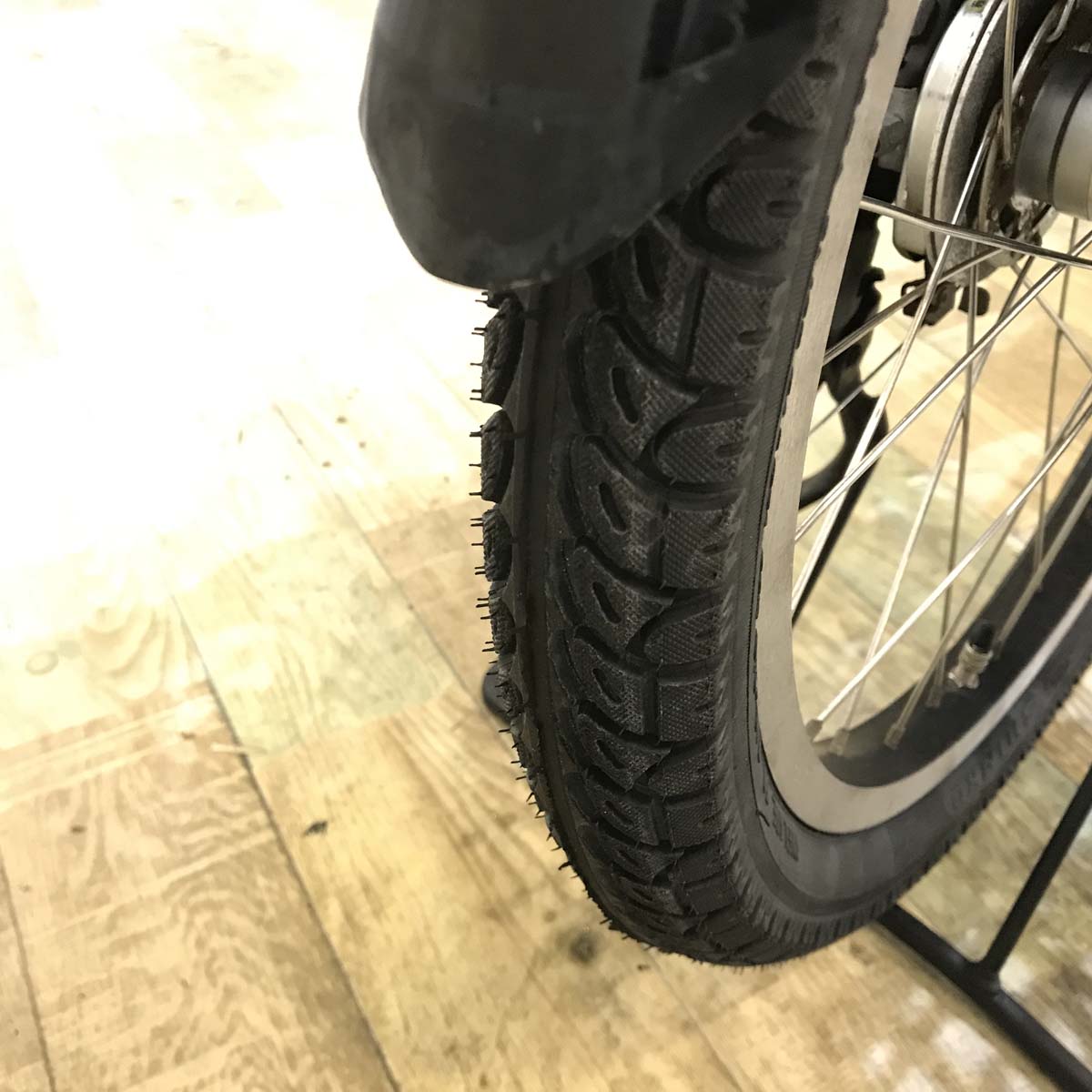 中古電動自転車 ヤマハ PAS Kiss mini パス キッス ミニ カーキ 20インチ KA038