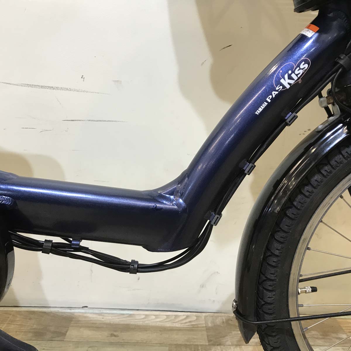 中古電動自転車 ヤマハ PAS Kiss mini パス キッス ミニ ネイビー 20インチ KA039