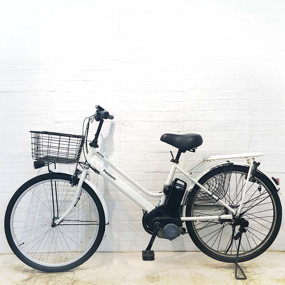 中古電動自転車 パナソニック ティモS ホワイト 26インチ YG069
