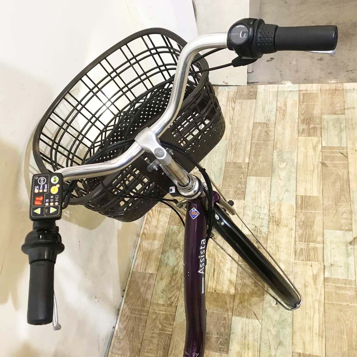 中古電動自転車 ブリヂストン アシスタ DX パープル 26インチ KA041 
