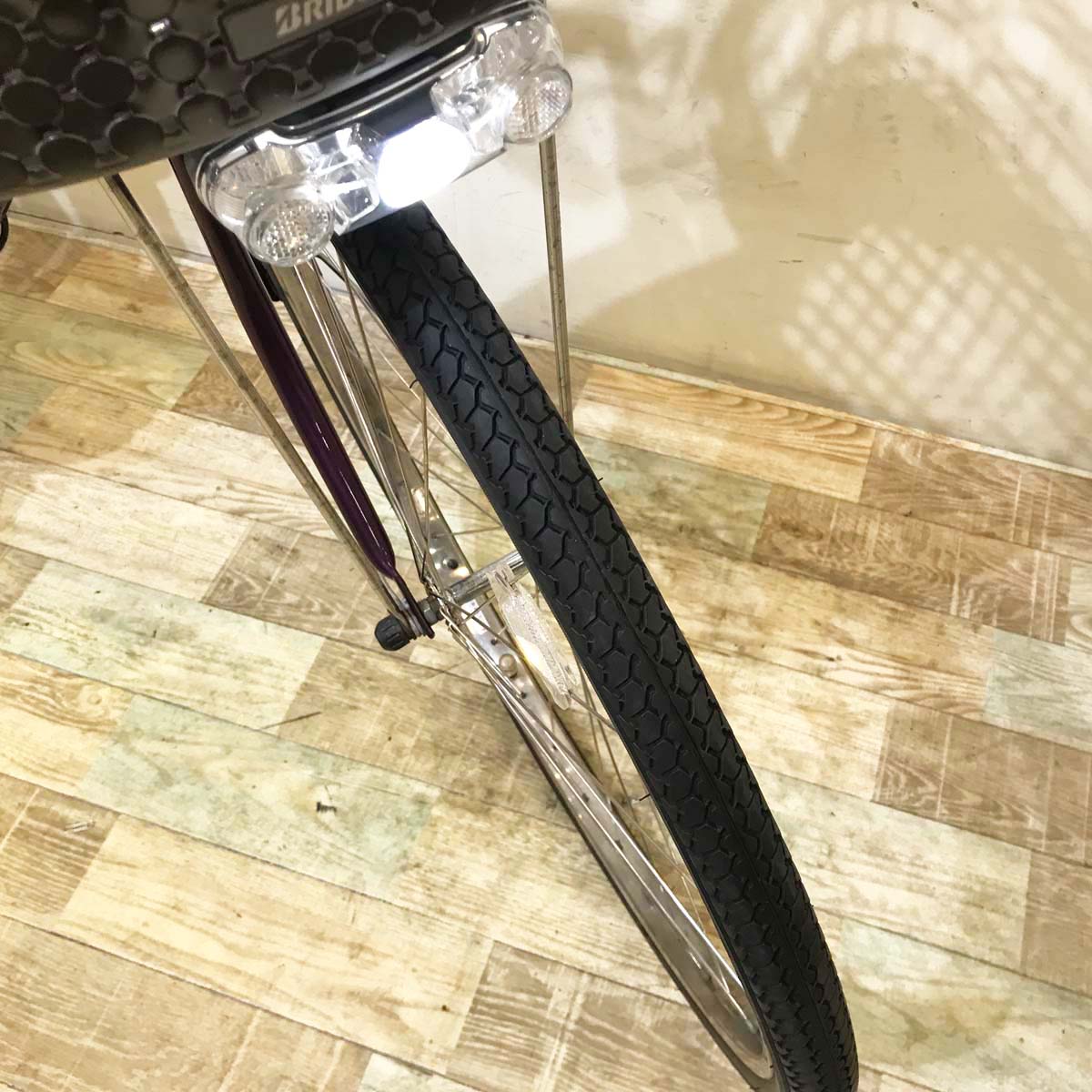 中古電動自転車 ブリヂストン アシスタ DX パープル 26インチ KA041 