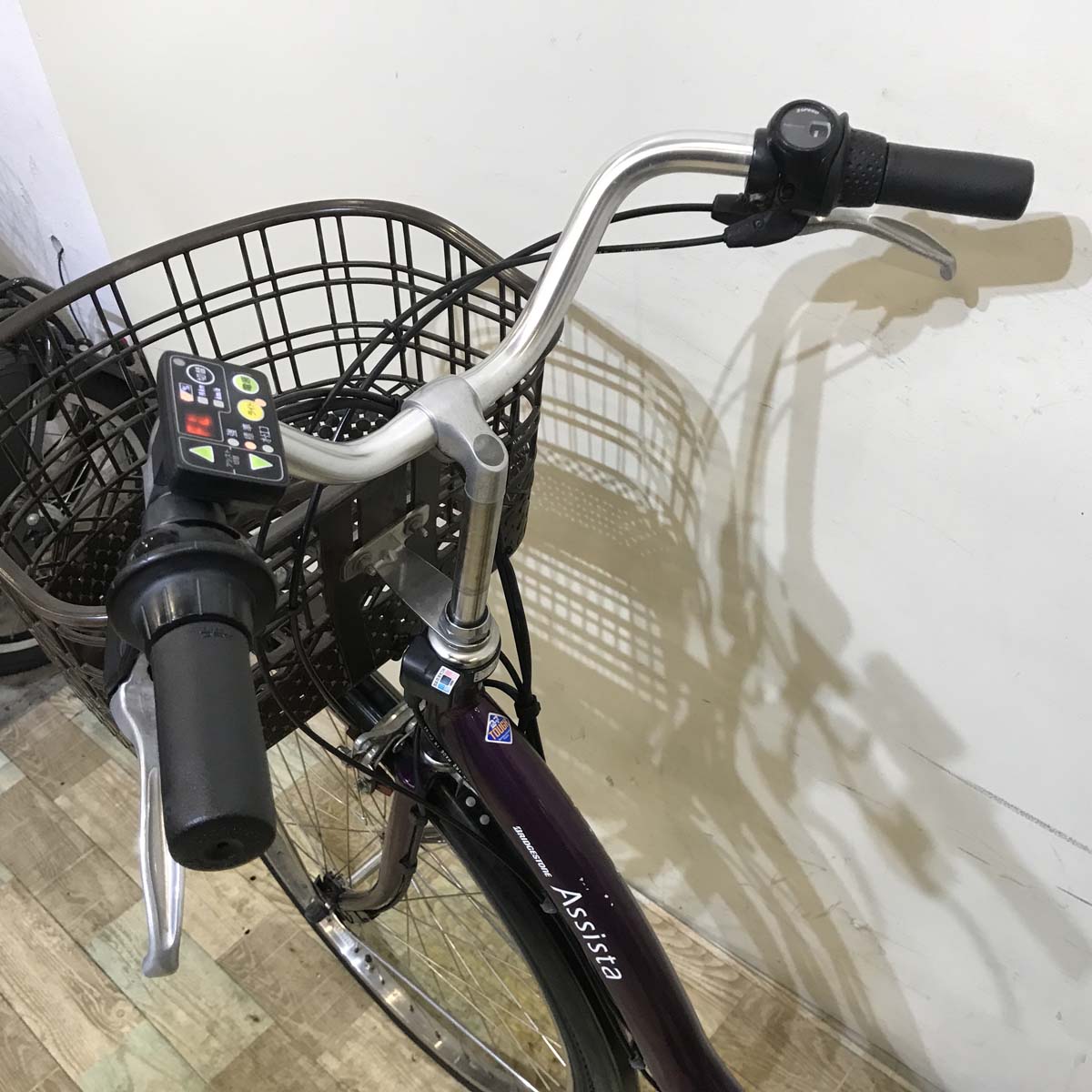 中古電動自転車 ブリヂストン アシスタ DX パープル 26インチ KA041 