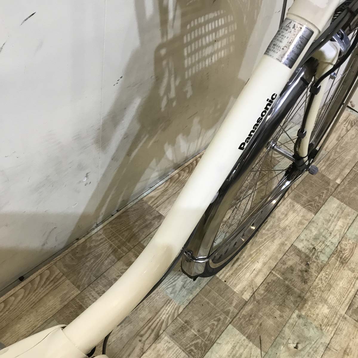 中古電動自転車 パナソニック ビビ DX ホワイト 26インチ KA042