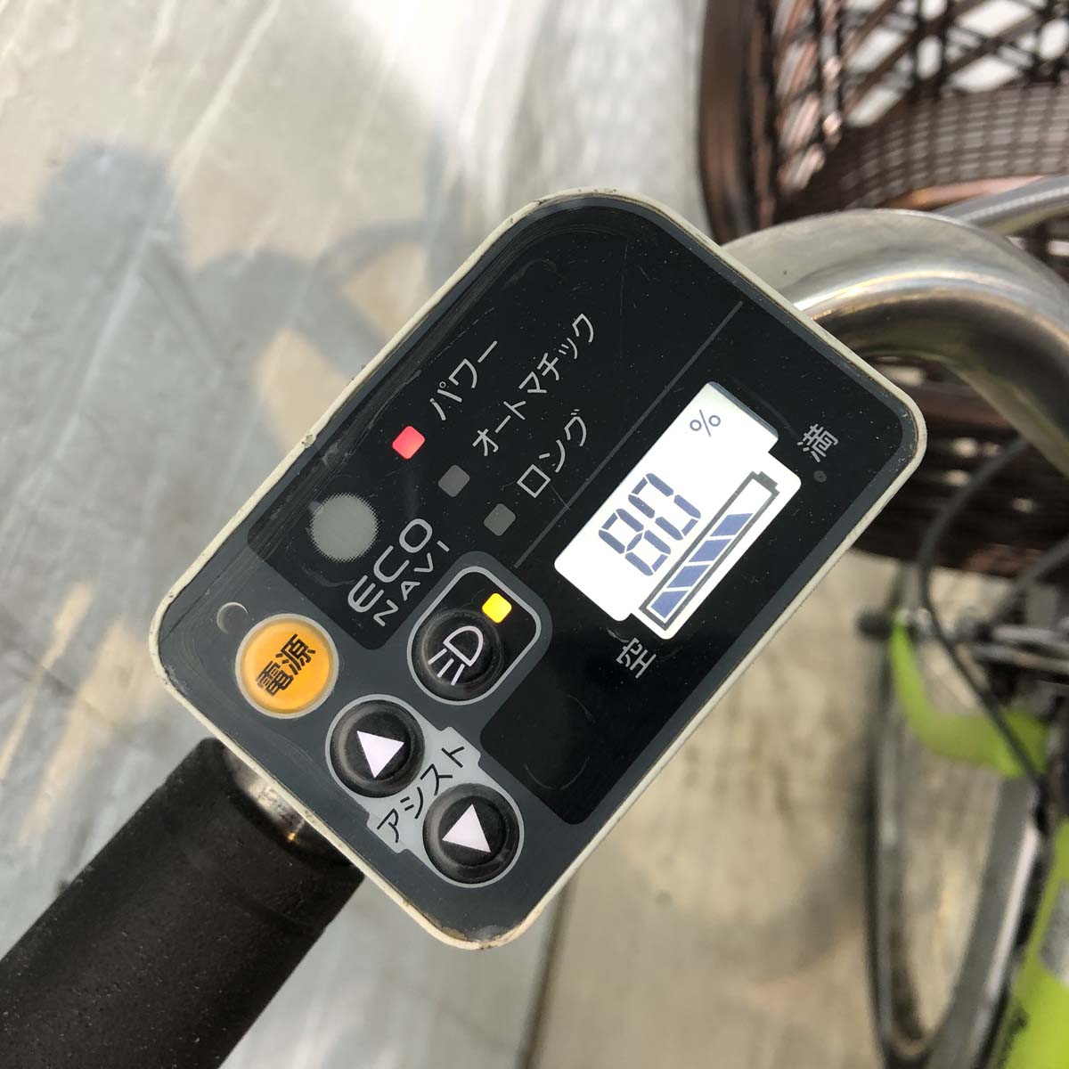 中古電動自転車 パナソニック ビビDX グリーン 26インチ YG072