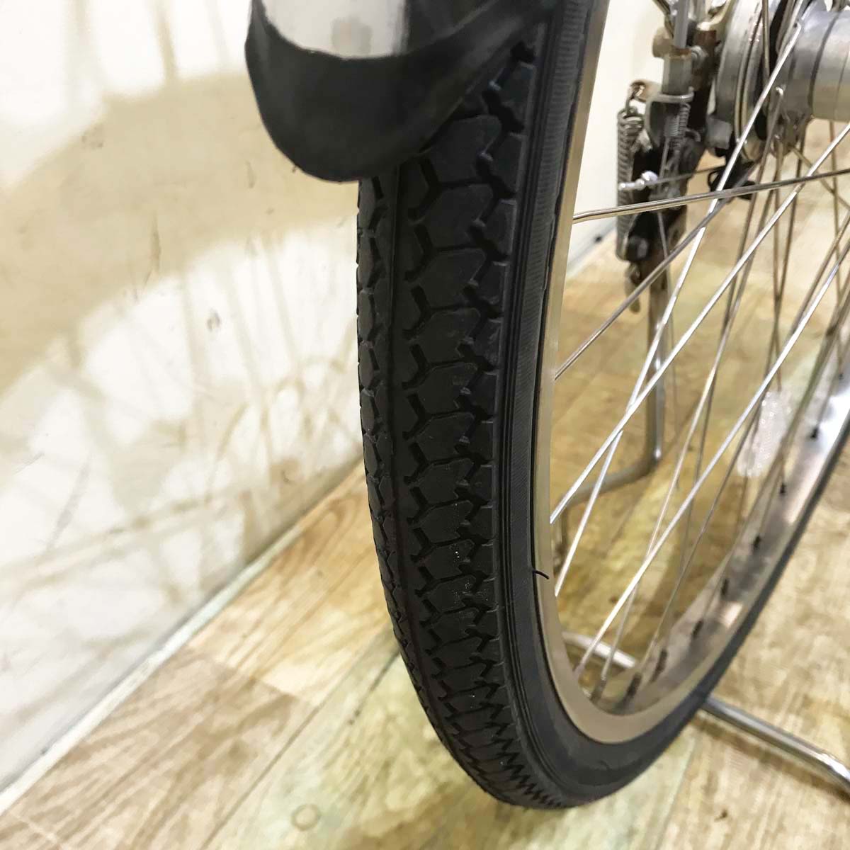 中古電動自転車 パナソニック ビビ DX ホワイト 26インチ KA042