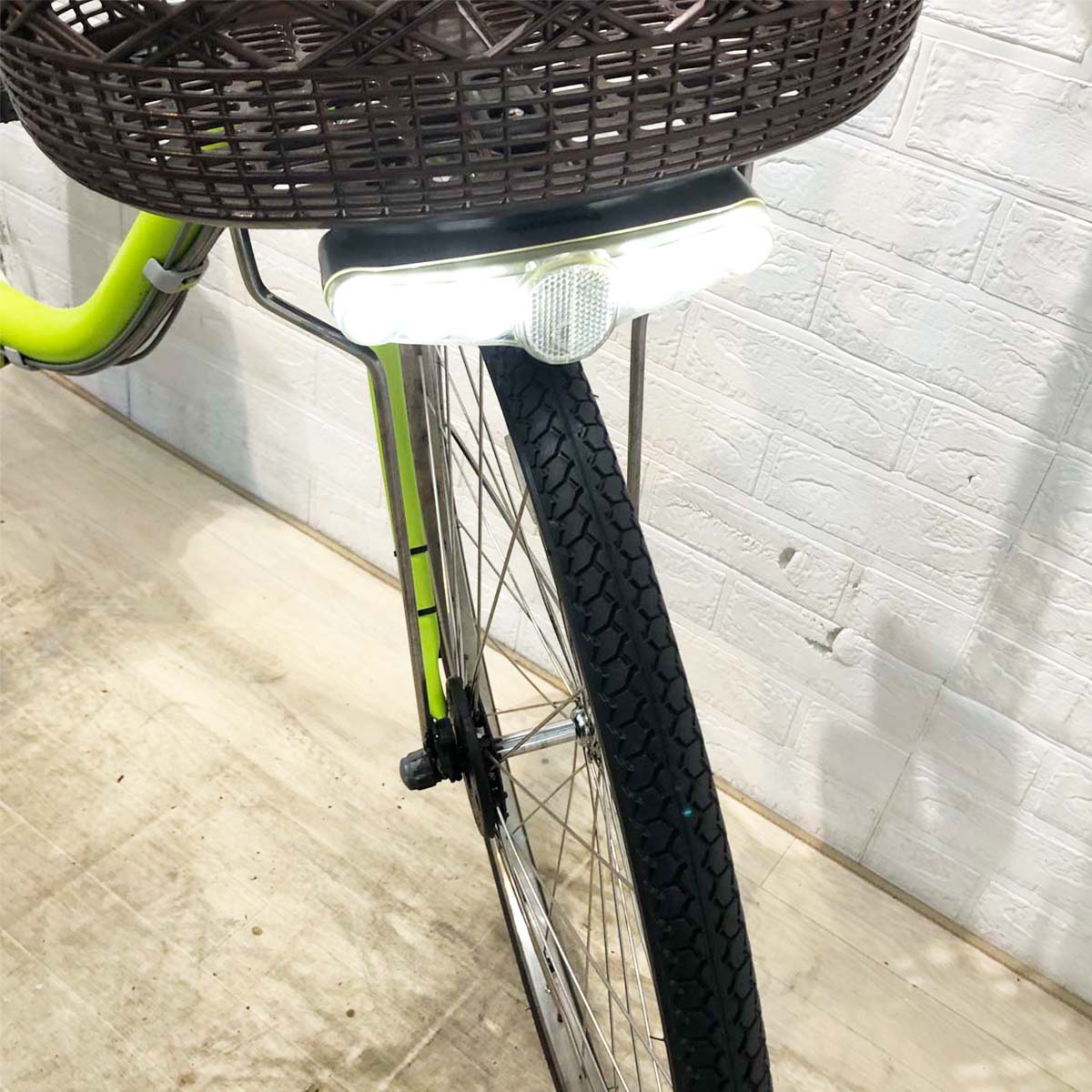 中古電動自転車 パナソニック ビビDX グリーン 26インチ YG072