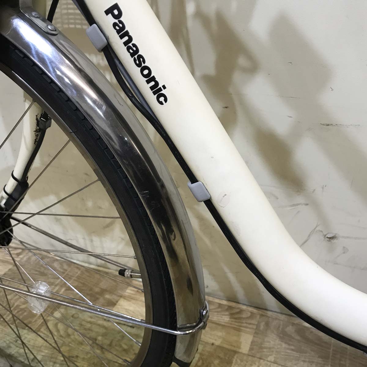中古電動自転車 パナソニック ビビ DX ホワイト 26インチ KA042