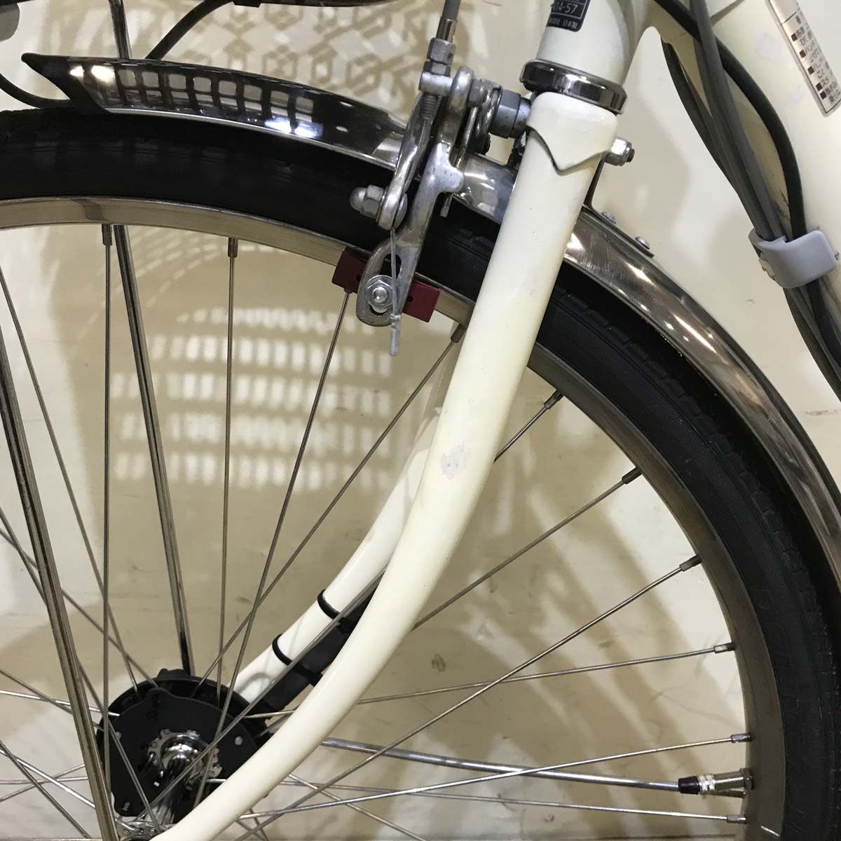 中古電動自転車 パナソニック ビビ DX ホワイト 26インチ KA042