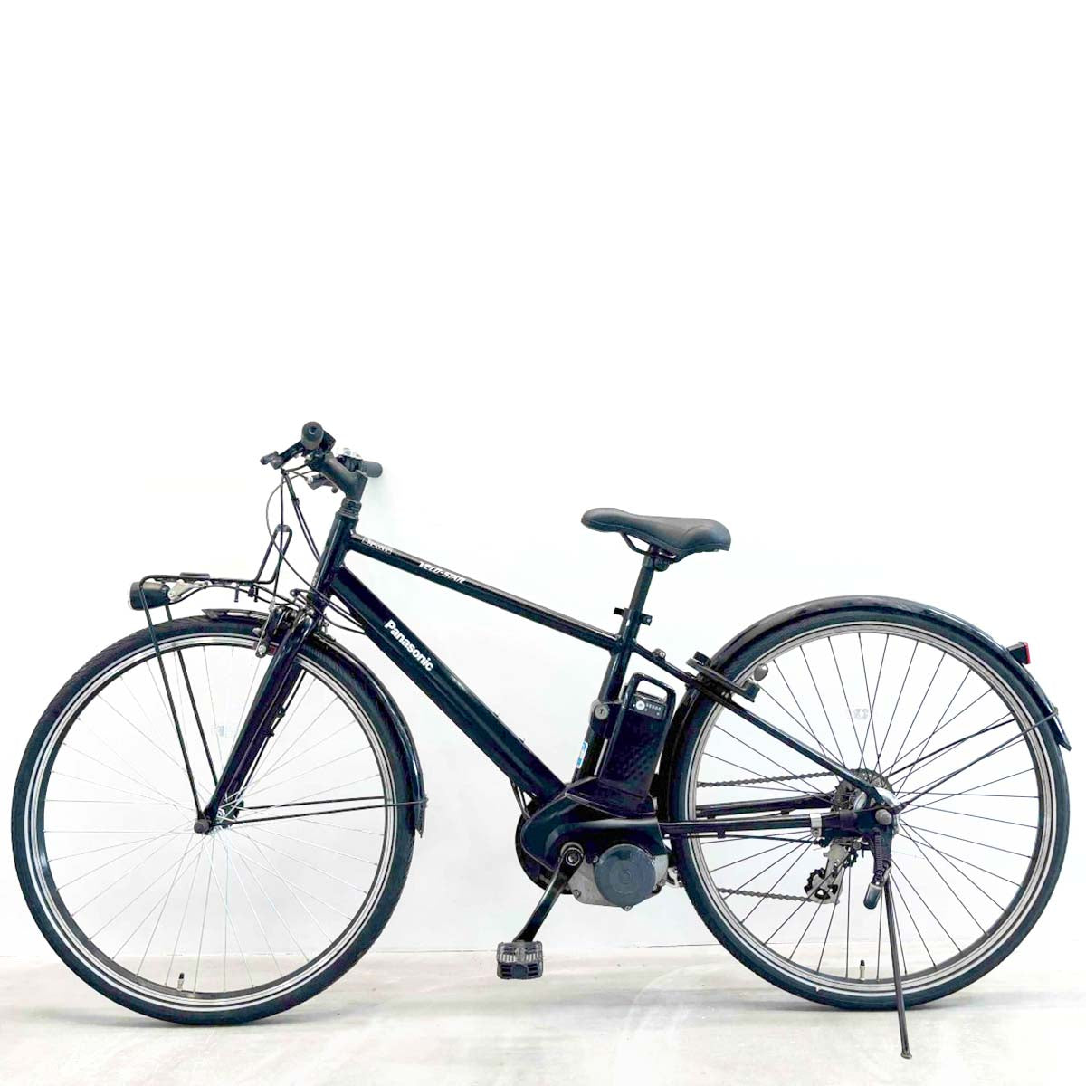 中古電動自転車 パナソニック ベロスター ブラック 700C YJ094