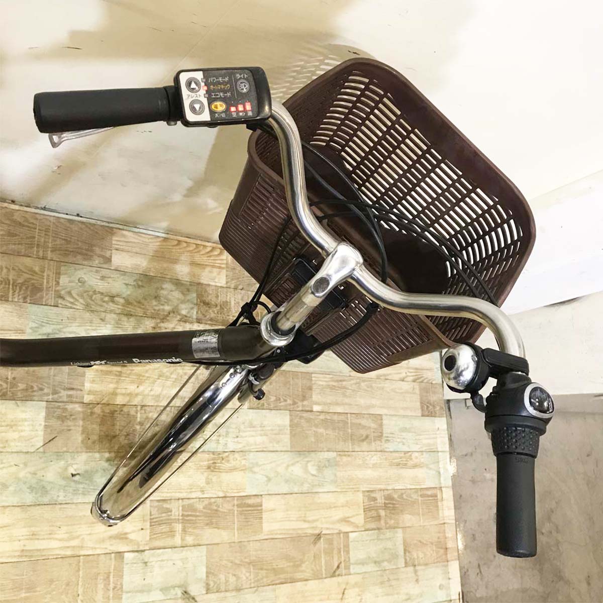 中古電動自転車 パナソニック ビビ スペシャル5 ブラウン 26インチ KA043