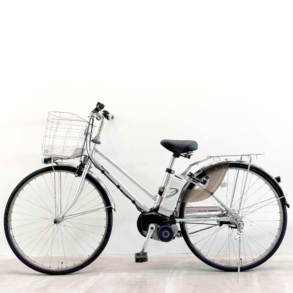 中古電動自転車 パナソニック ビビタフネス シルバー 27インチ YJ095