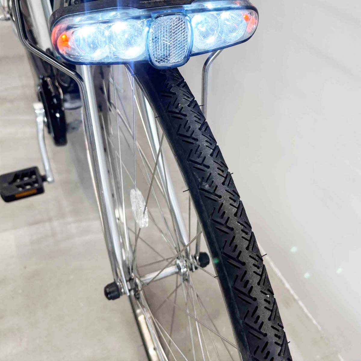 中古電動自転車 パナソニック ビビタフネス シルバー 27インチ YJ095