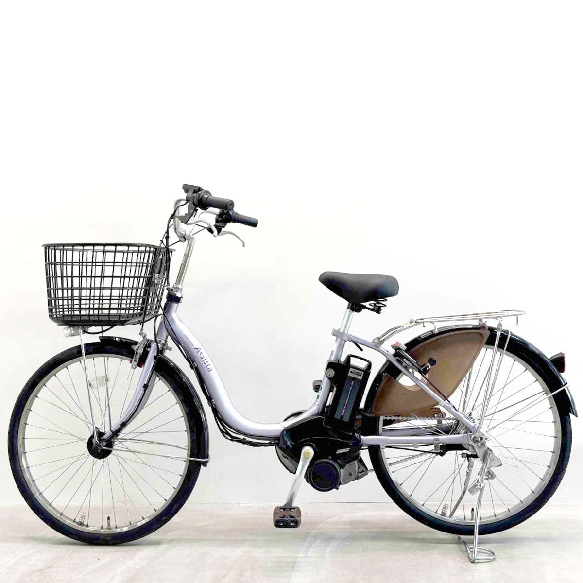 中古電動自転車 ブリヂストン アシスタ パープル 24インチ YJ096