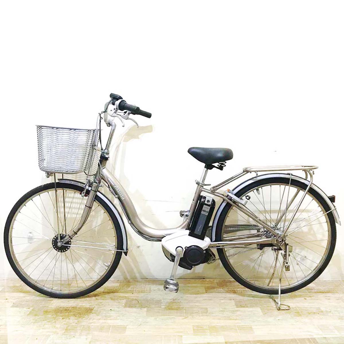 中古電動自転車 ブリヂストン アシスタ DX ゴールド 26インチ KA044