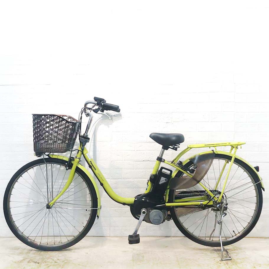 中古電動自転車 パナソニック ビビDX SD グリーン 26インチ YG075