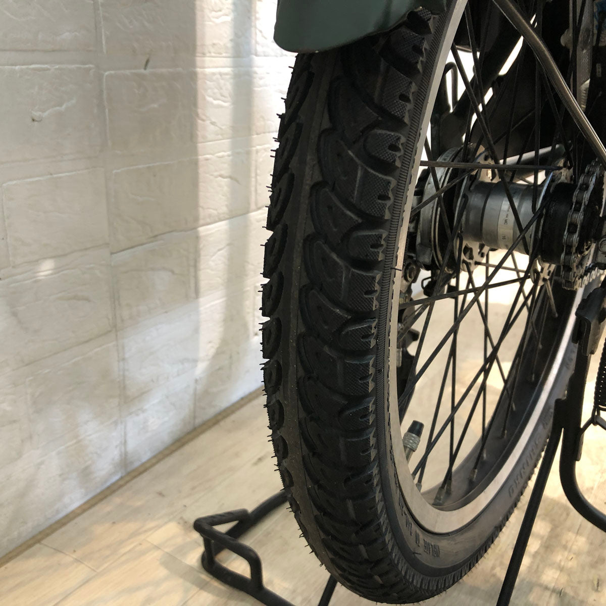 中古電動自転車 パナソニック ギュット アニーズ DX グリーン 20インチ YB033