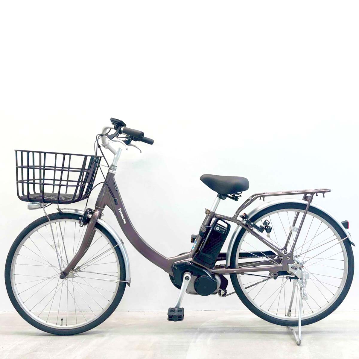 中古電動自転車 パナソニック ビビSL ブラウン 24インチ YJ097