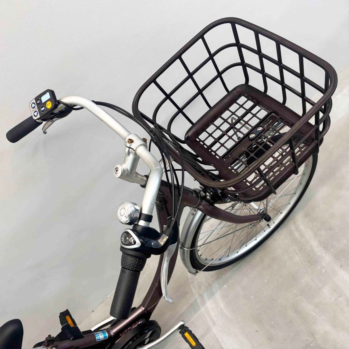中古電動自転車 パナソニック ビビSL ブラウン 24インチ YJ097