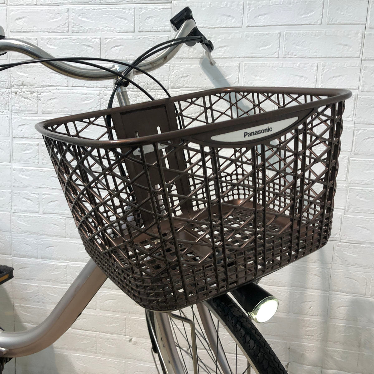 中古電動自転車 パナソニック ビビ ライト U ピンクベージュ 26インチ YB034