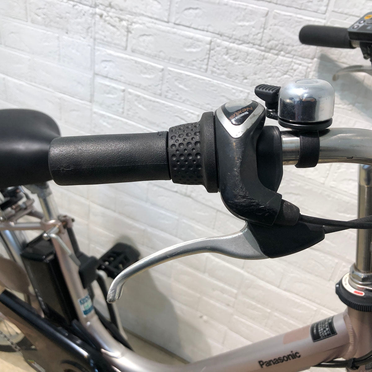 中古電動自転車 パナソニック ビビ ライト U ピンクベージュ 26インチ YB034