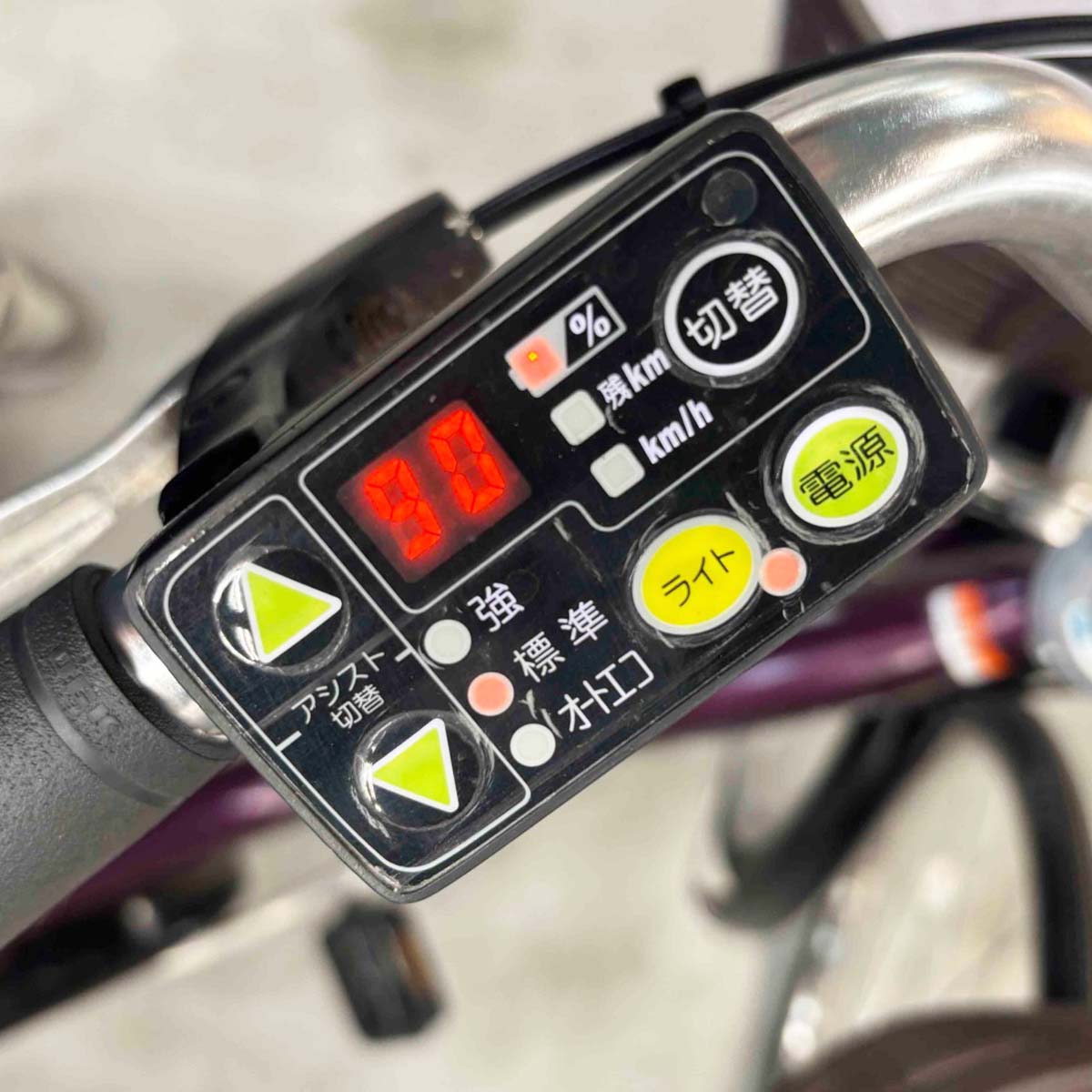 中古電動自転車 ヤマハ PAS ナチュラS パープル 26インチ YJ100