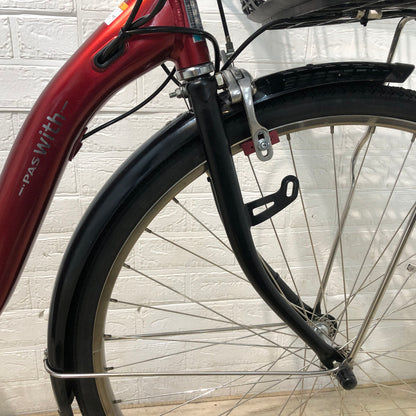 ヤマハ PAS With SP パス ウィズ SP レッド 26インチ YB037 【中古車】