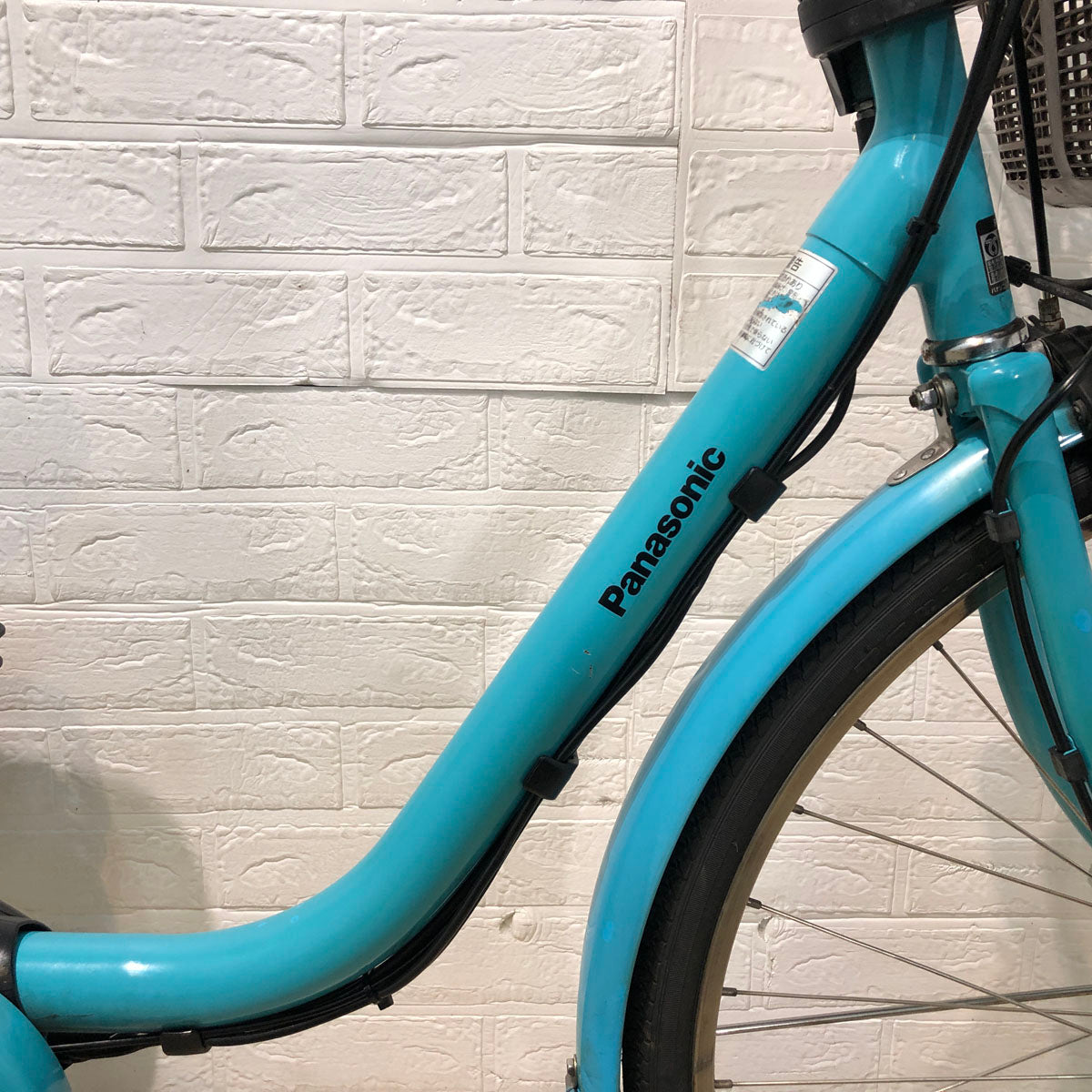 中古電動自転車 パナソニック ビビ スタイル DX ブルー 26インチ YB038