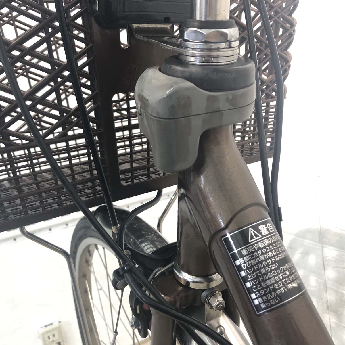 中古電動自転車 パナソニック ビビDX ブラウン 26インチ YG080