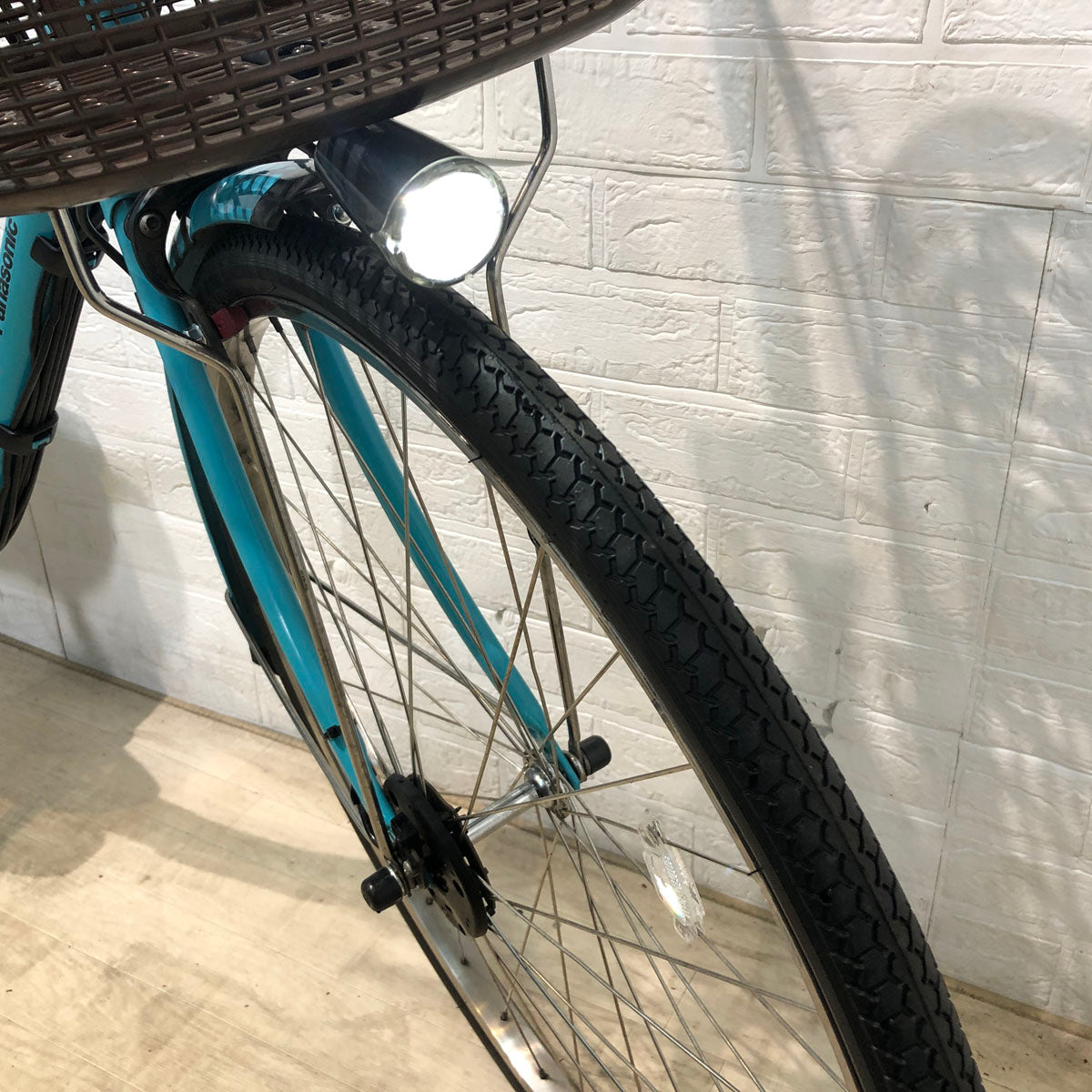 中古電動自転車 パナソニック ビビ スタイル DX ブルー 26インチ YB038