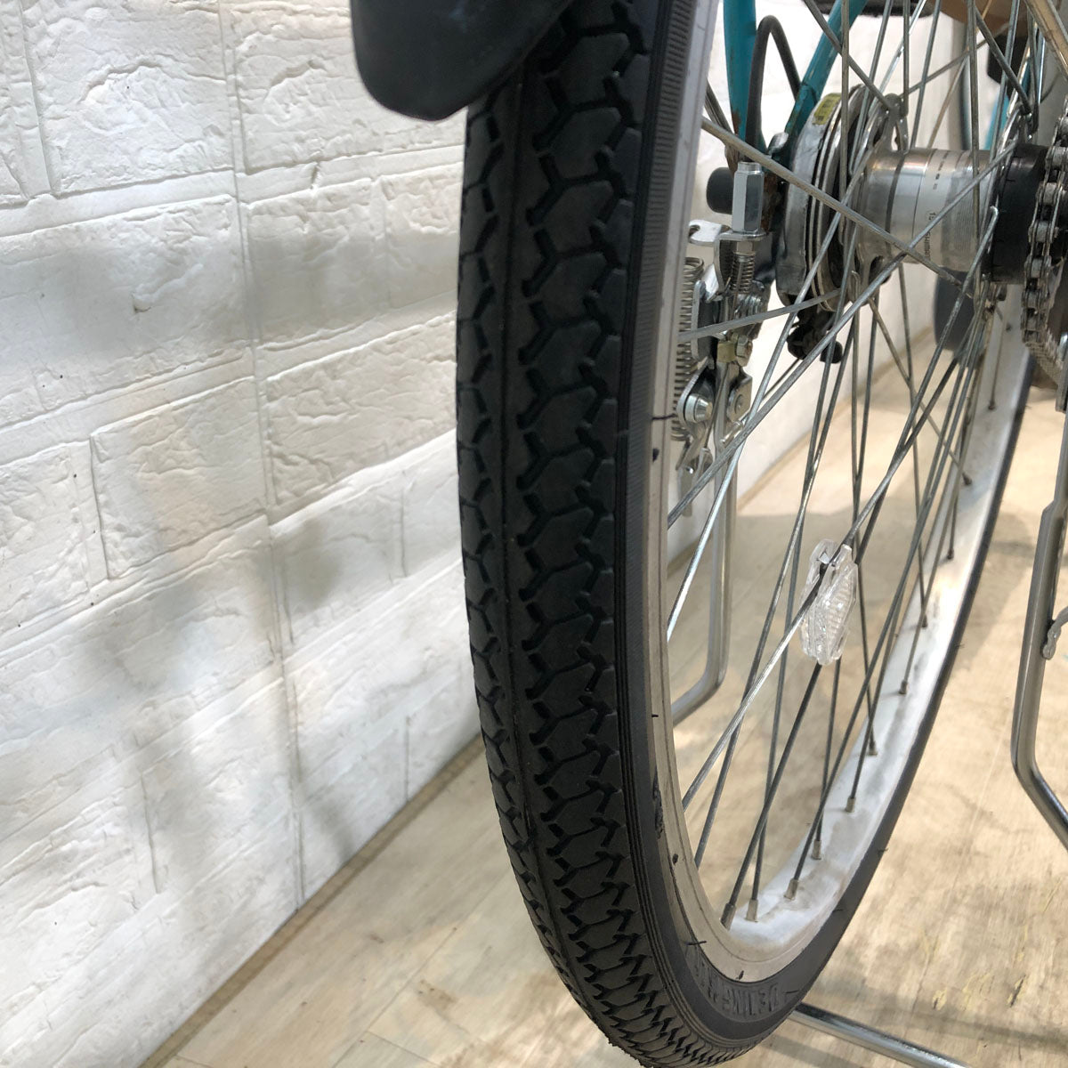 中古電動自転車 パナソニック ビビ スタイル DX ブルー 26インチ YB038