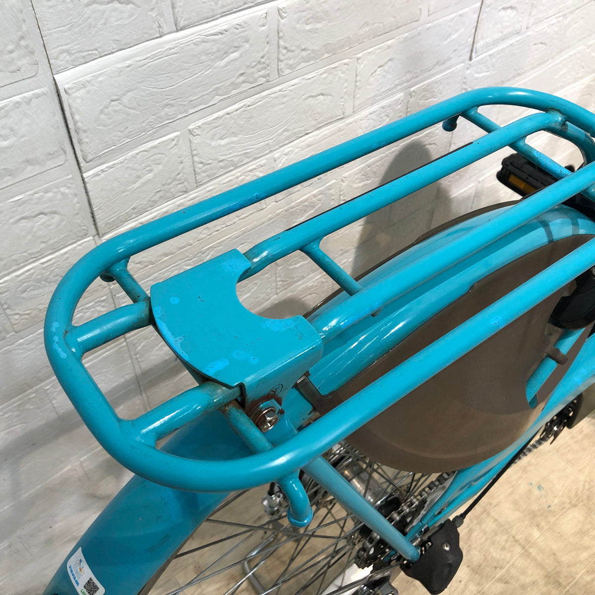 中古電動自転車 パナソニック ビビ スタイル DX ブルー 26インチ YB038