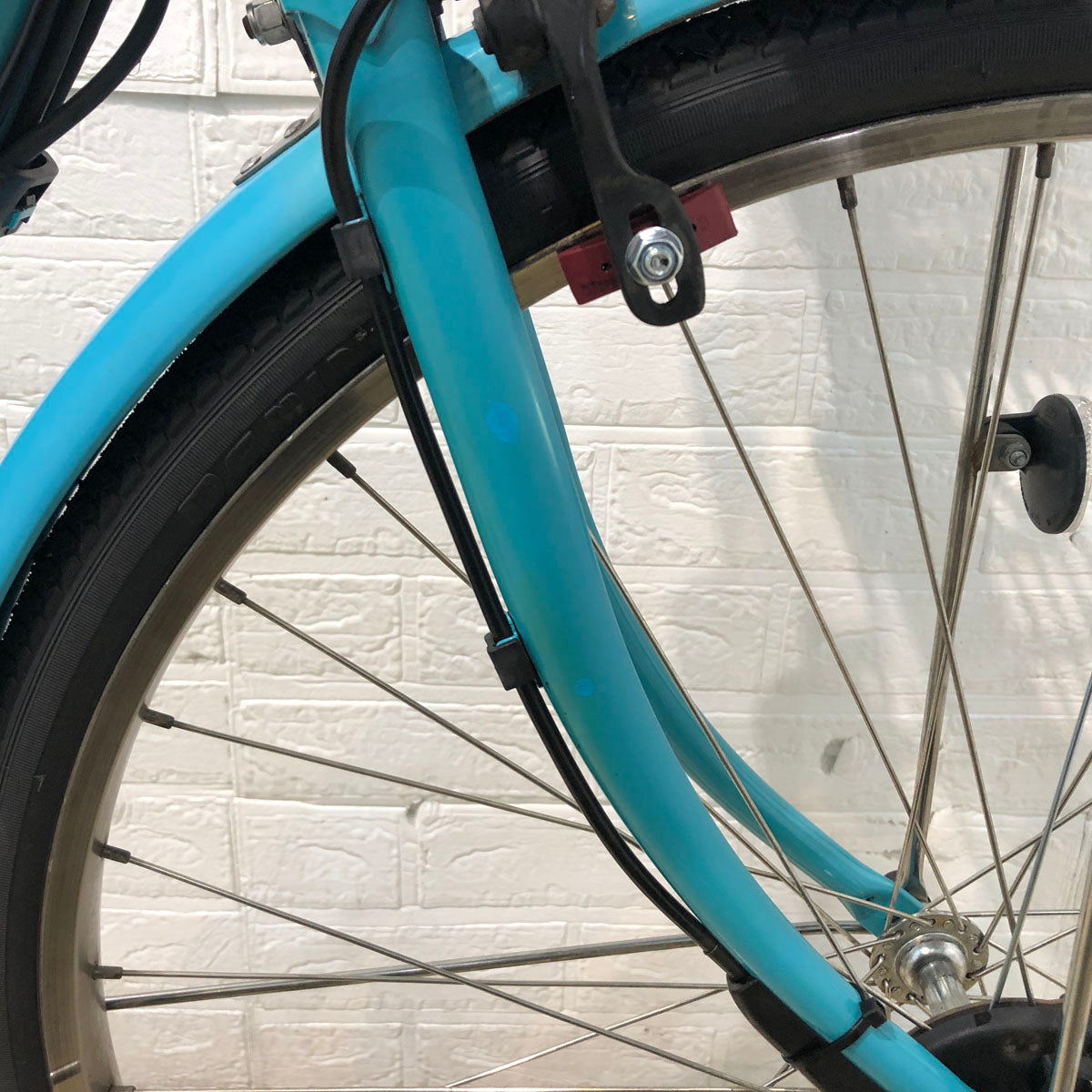 中古電動自転車 パナソニック ビビ スタイル DX ブルー 26インチ YB038