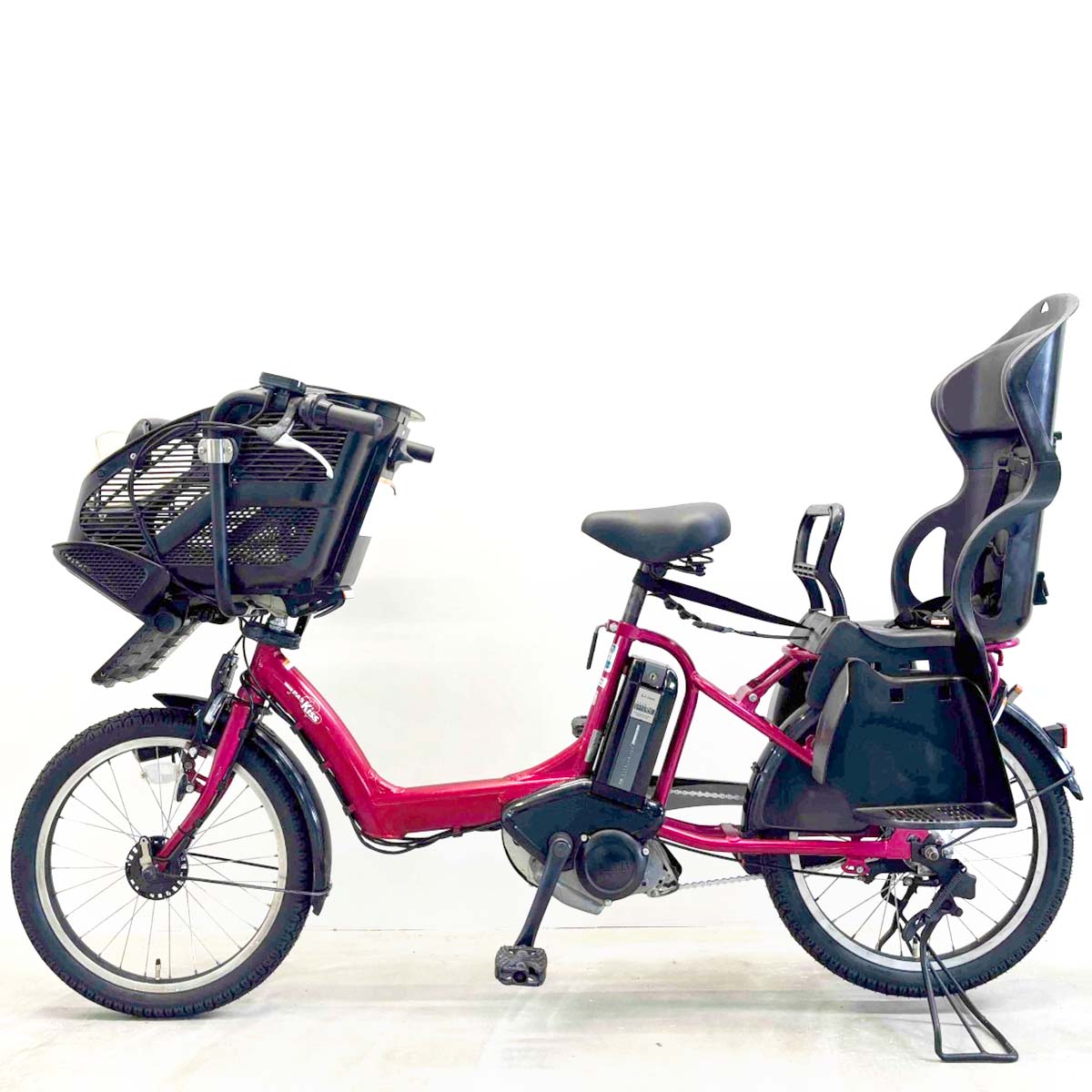 中古電動自転車 ヤマハ PAS キッスミニ ピンク 20インチ YJ105