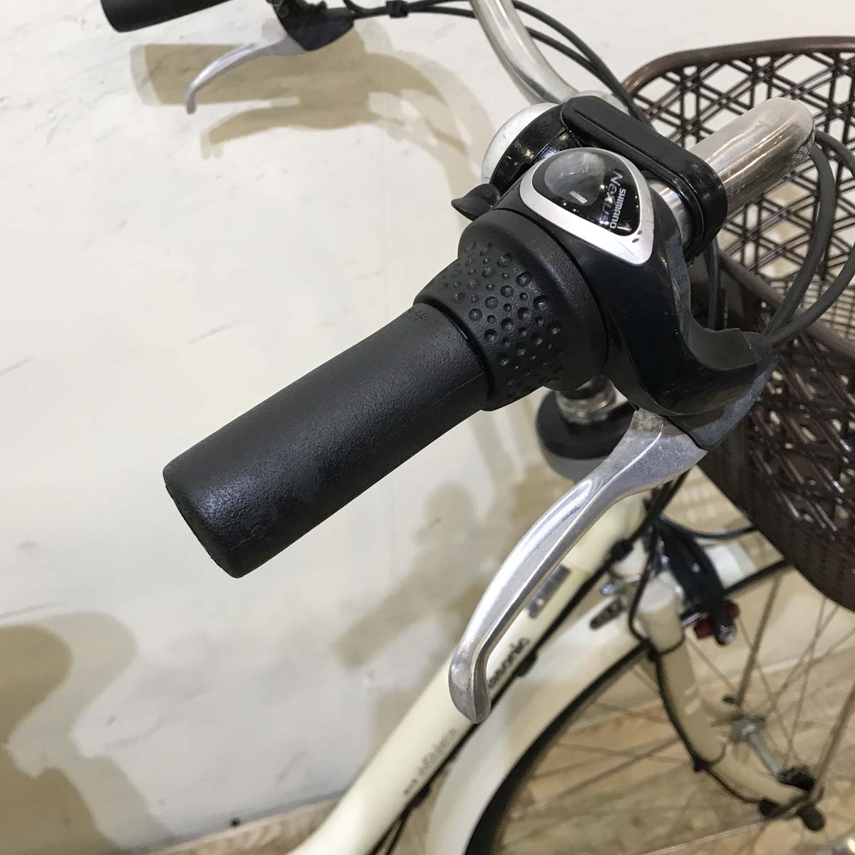 中古電動自転車  パナソニック ビビ スタイル DX アイボリーホワイト 26インチ KA052