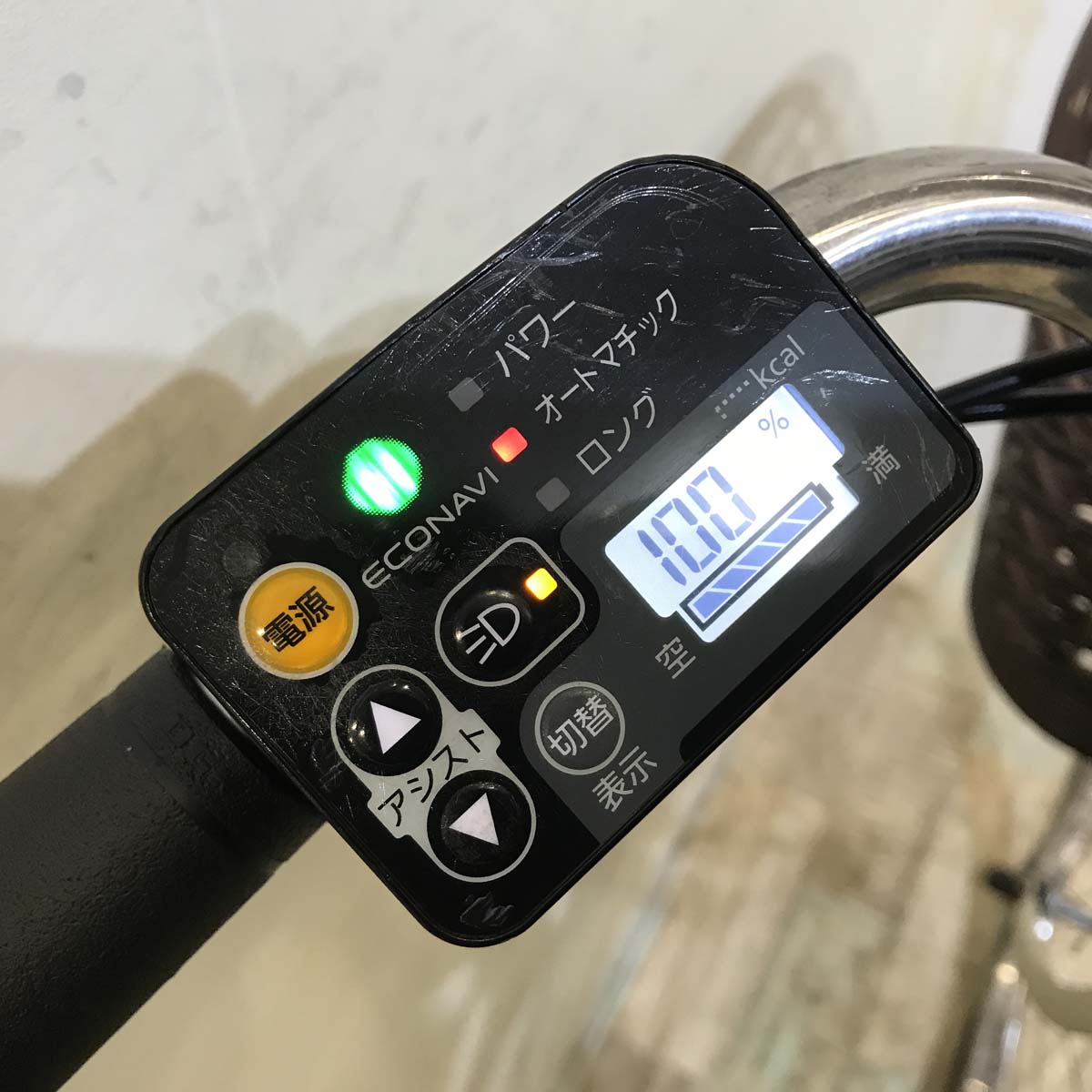 中古電動自転車  パナソニック ビビ スタイル DX アイボリーホワイト 26インチ KA052