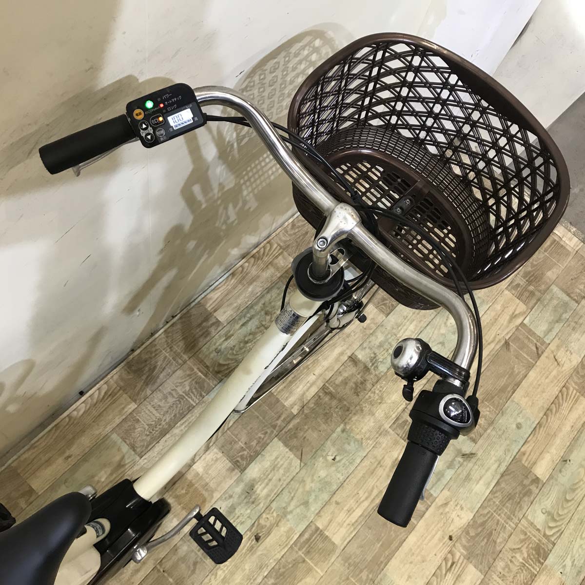 中古電動自転車  パナソニック ビビ スタイル DX アイボリーホワイト 26インチ KA052