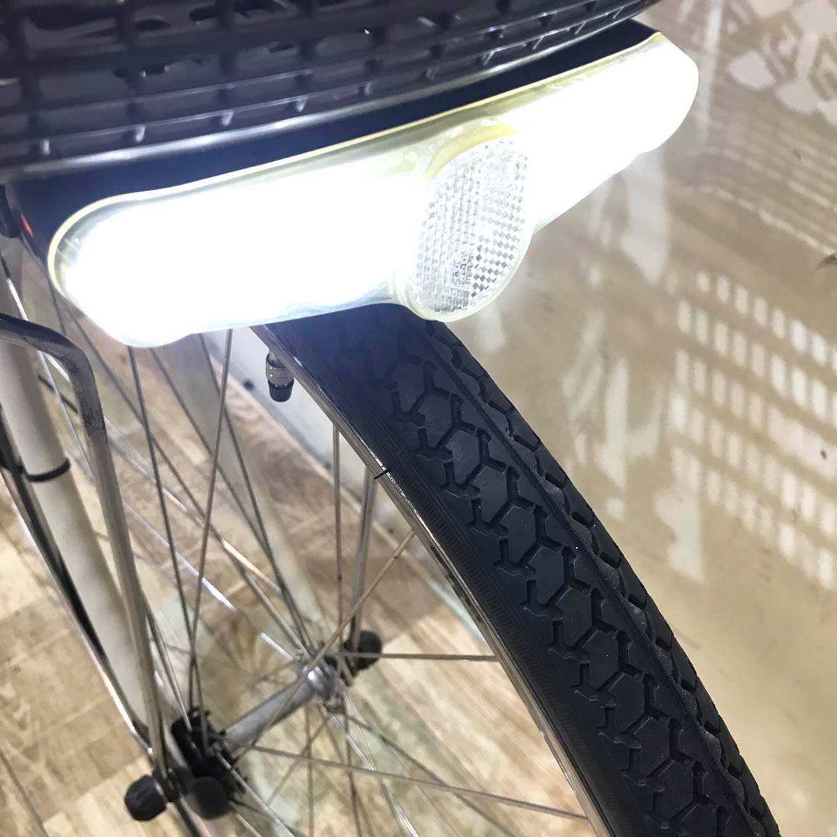 中古電動自転車  パナソニック ビビ スタイル DX アイボリーホワイト 26インチ KA052