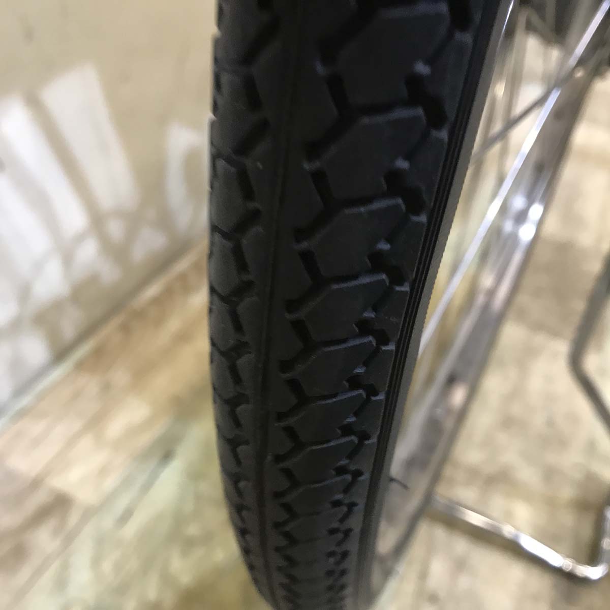 中古電動自転車  パナソニック ビビ スタイル DX アイボリーホワイト 26インチ KA052